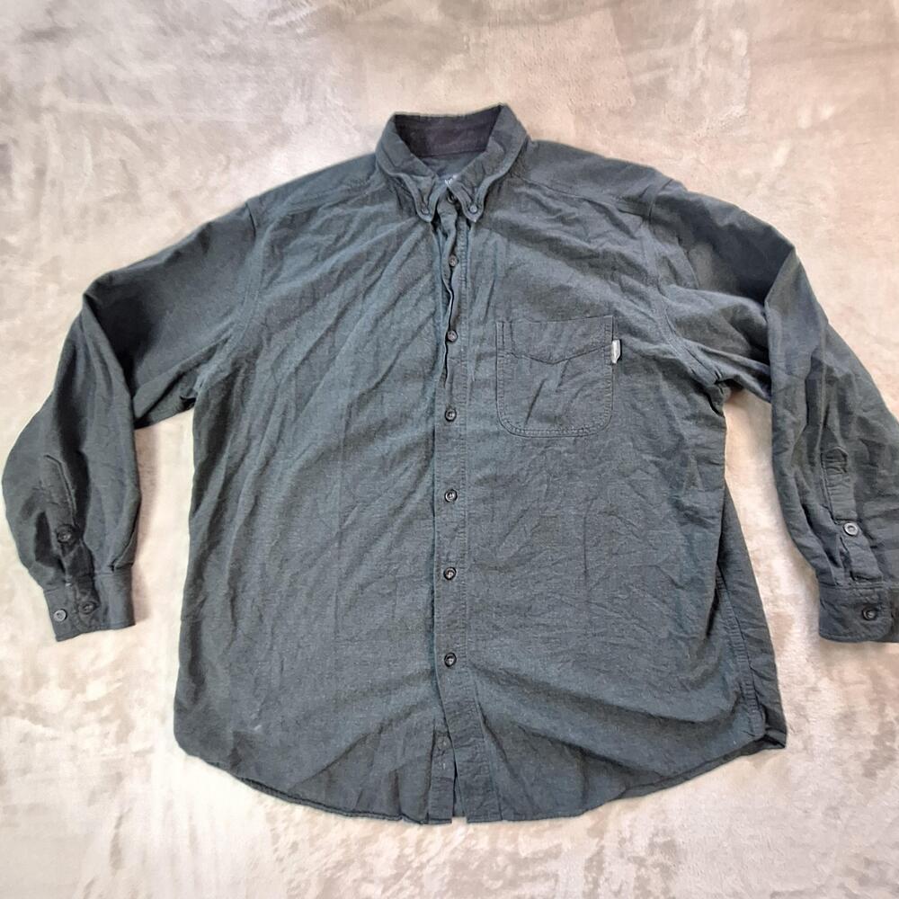 Woolrich Shirt Mens XL Green Flannel Long Sleeve Button Down Casual Outdoor